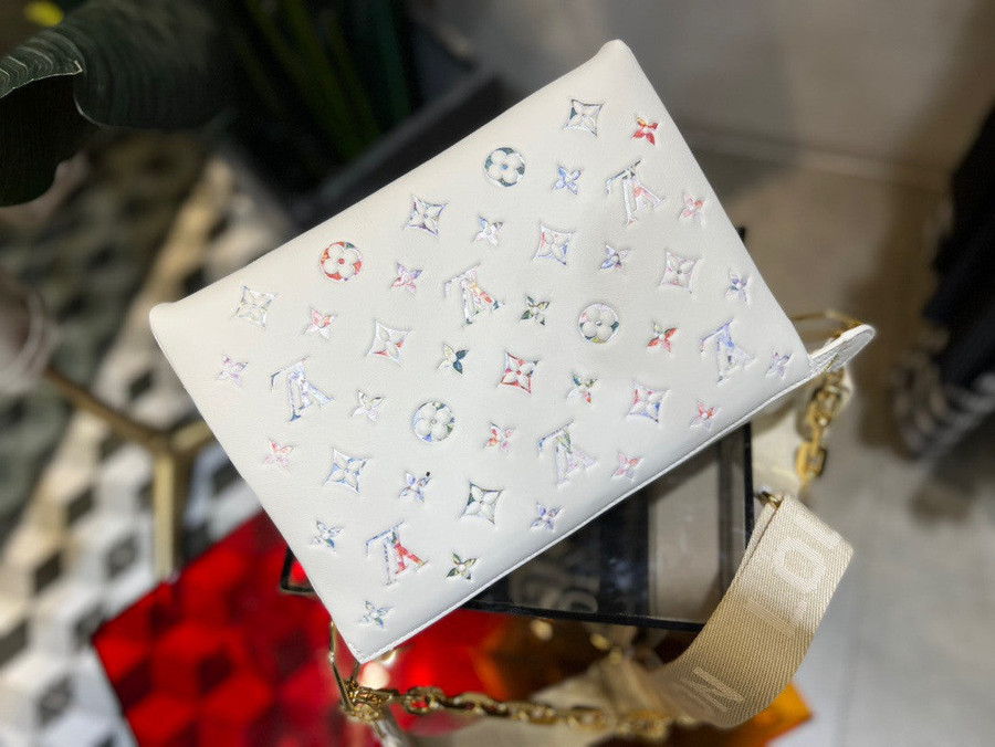 Louis Vuitton Pochette Steamer Handbag Pin Buckle Mark Monogram And Bl -  Praise To Heaven