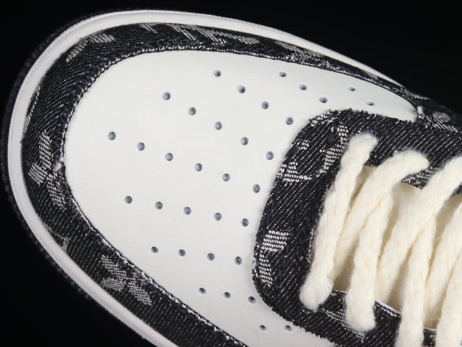 Louis Vuitton x Nike Air Force 1 Black White Shoes Sneakers - Praise To  Heaven