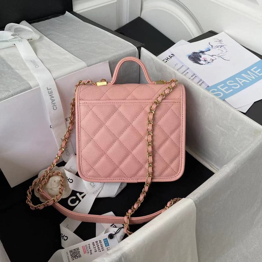 Chanel Pink Quilted Trendy CC Flap Bag