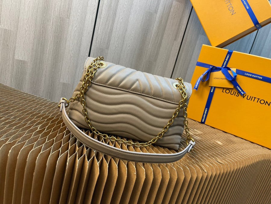Louis Vuitton Wave PM Chain Bag Leather In Beige - Praise To Heaven