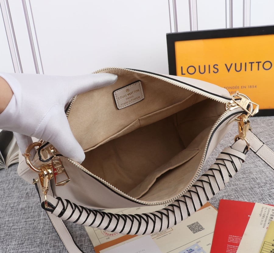 Louis Vuitton Maida Hobo Bag Monogram Empreinte Leather In White - Praise  To Heaven