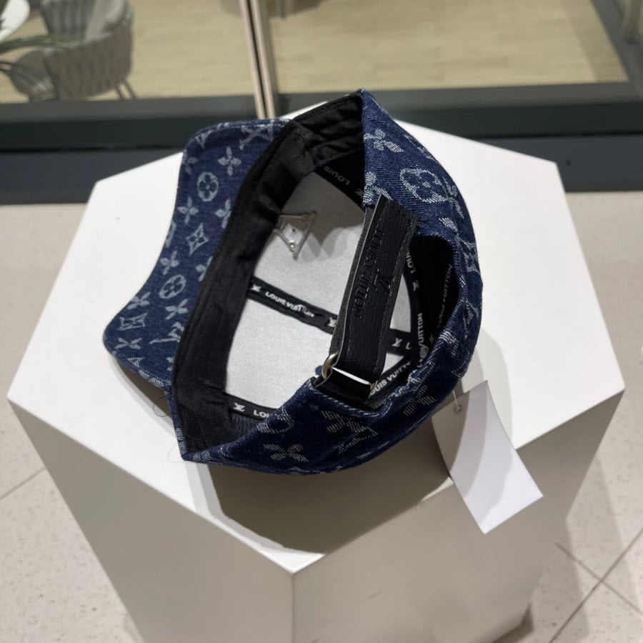 Louis Vuitton Denim Monogram Bucket Hat In Light Blue - Praise To Heaven