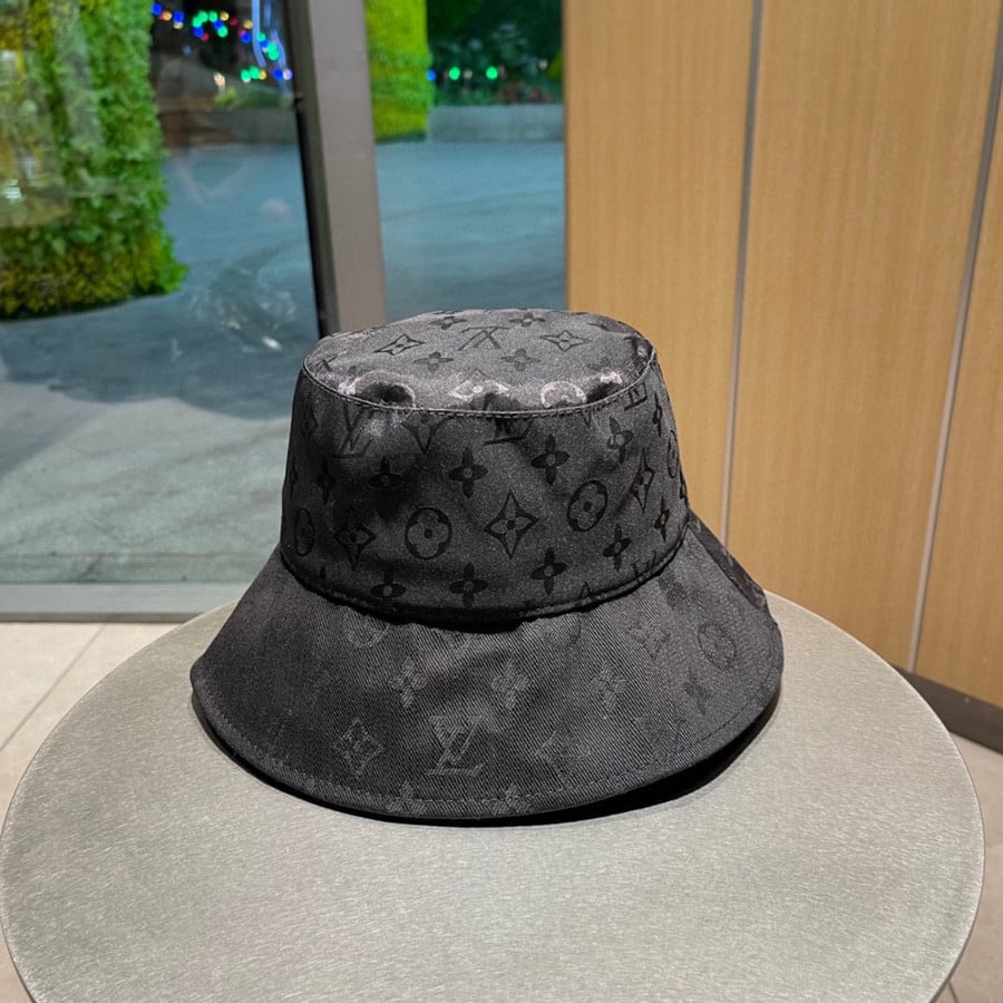 Louis Vuitton Monogram Packable Bucket Hat In Black - Praise To Heaven