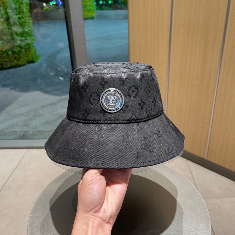 Louis Vuitton Monogram Essential Embroidery LV Initial Bucket Hat In B -  Praise To Heaven