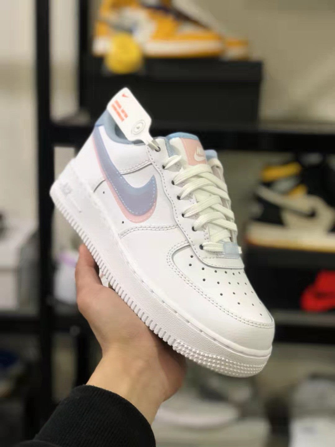 apuntalar Tender paso Nike Air Force 1 LV8 GS 'Double Swoosh' Shoes Sneakers - Praise To Heaven