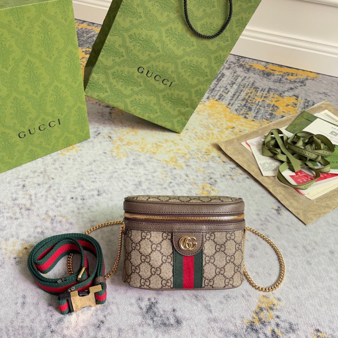 Gucci Ophidia Belt Bag With Web GG In Brown - Praise To Heaven
