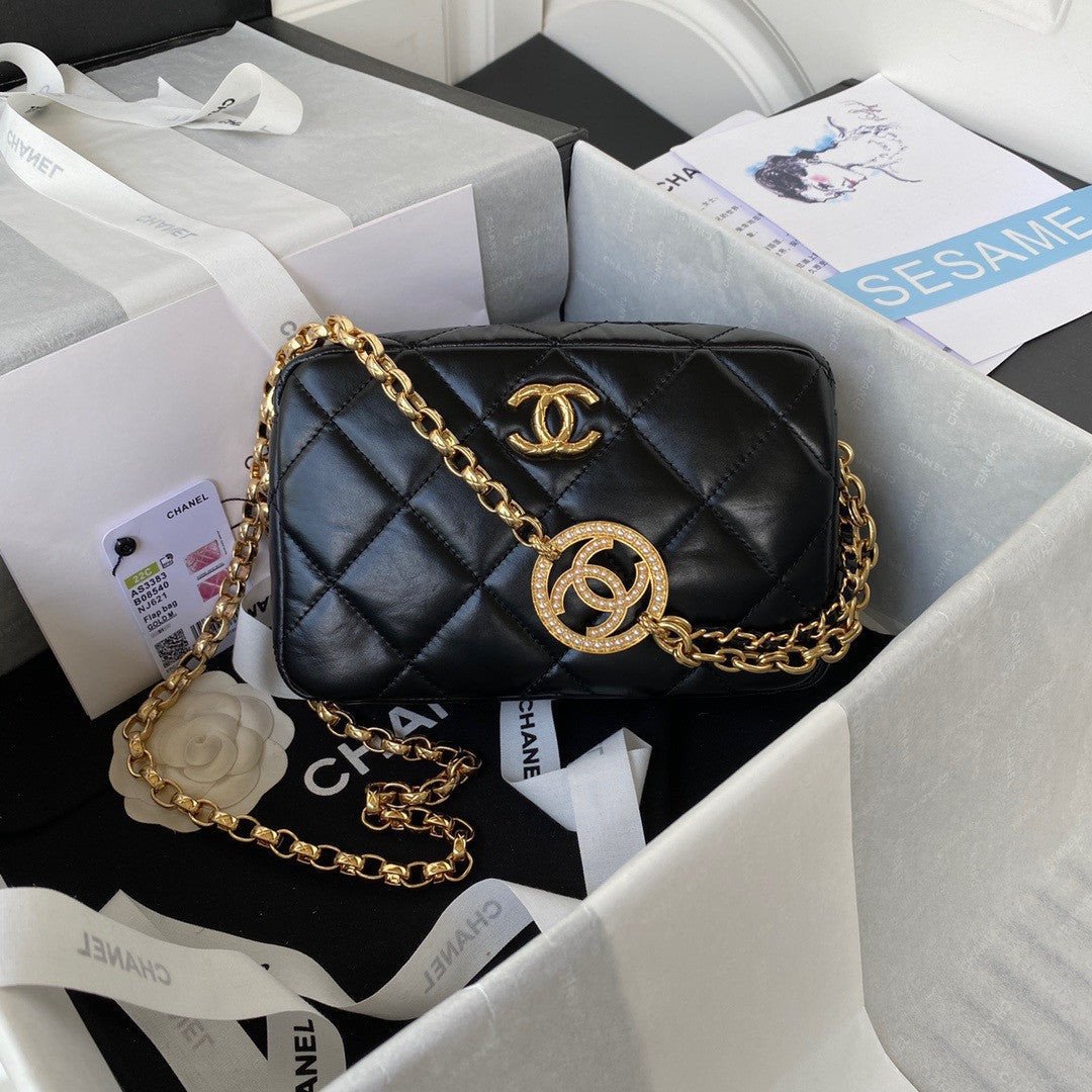 Chanel AS3791 Flap Bag Lambskin Pink - lushenticbags