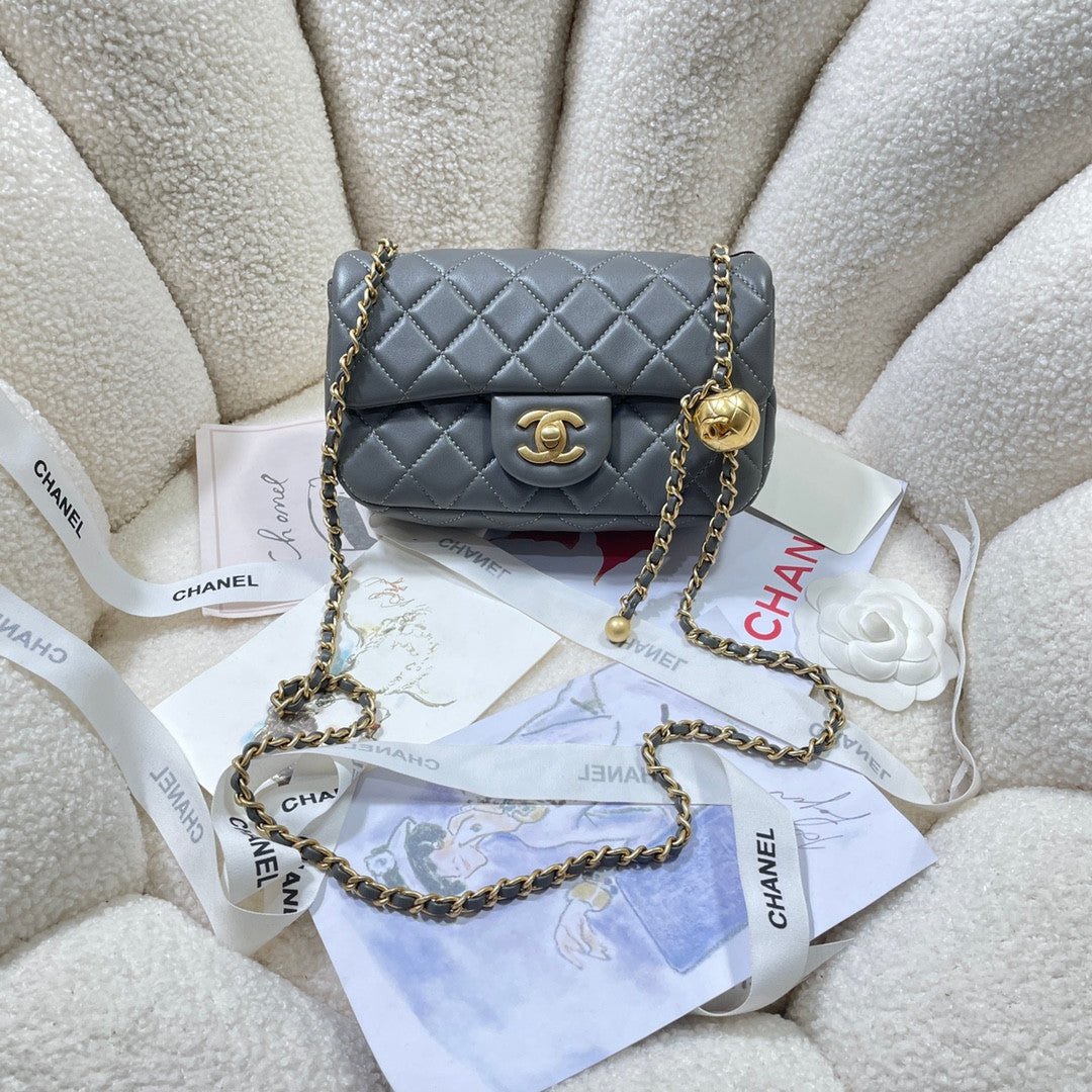 Chanel Mini Flap Bag With Top Handle In White - Praise To Heaven