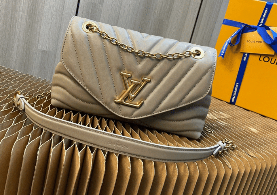 Louis Vuitton New Wave Chain Bag V-Quilted Leather In Beige - Praise To  Heaven
