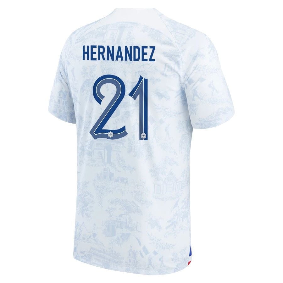 Lucas Hernandez 21 France 2022-23 - Away Jersey, Youth National