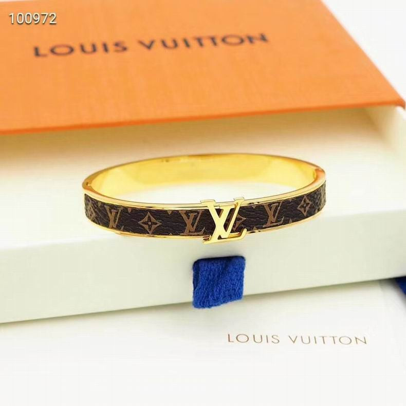 Louis Vuitton Tribute Bracelet Monogram Canvas with Metal Brown 100866184