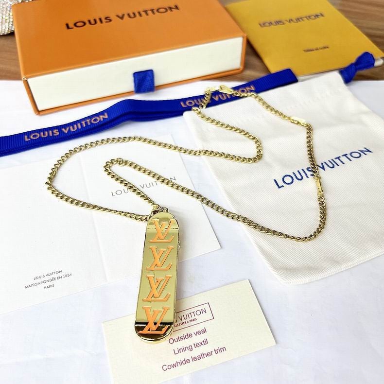 Louis Vuitton LOUIS VUITTON Necklace Pendant Skateboard Metal