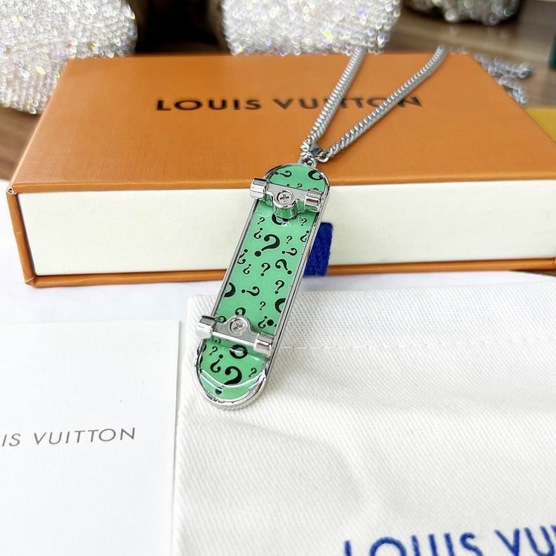 Louis Vuitton LV Skateboard Pendant Necklace, Men's Fashion
