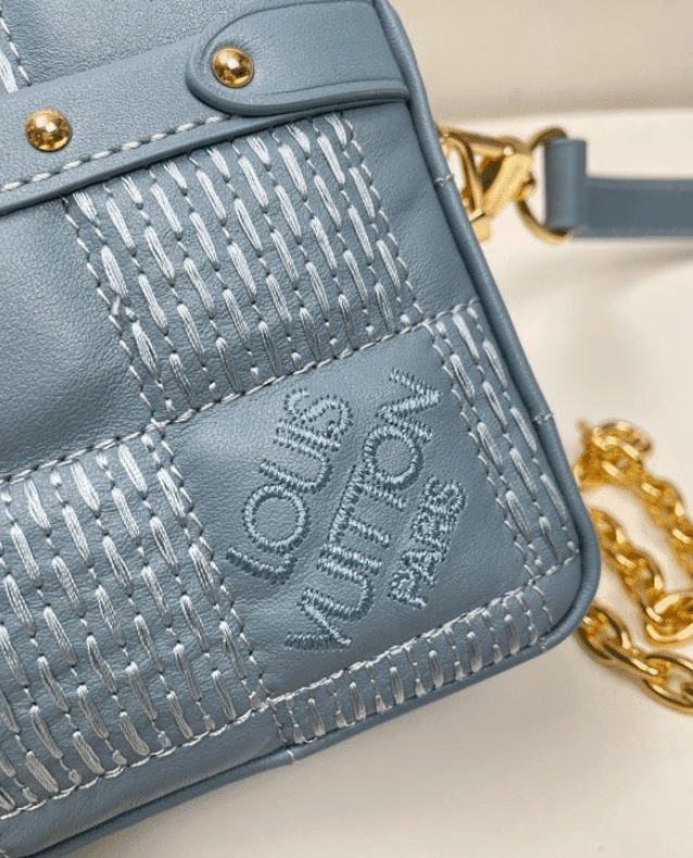 Louis Vuitton Troca Handbag Damier Quilted Lambskin MM Neutral