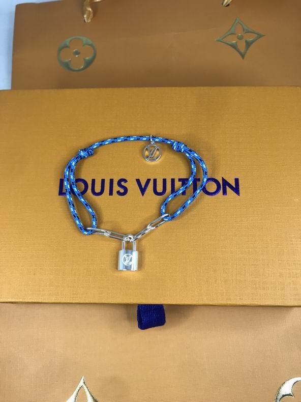 Louis Vuitton Locket Sterling Silver Adjustable Cord Bracelet Louis Vuitton