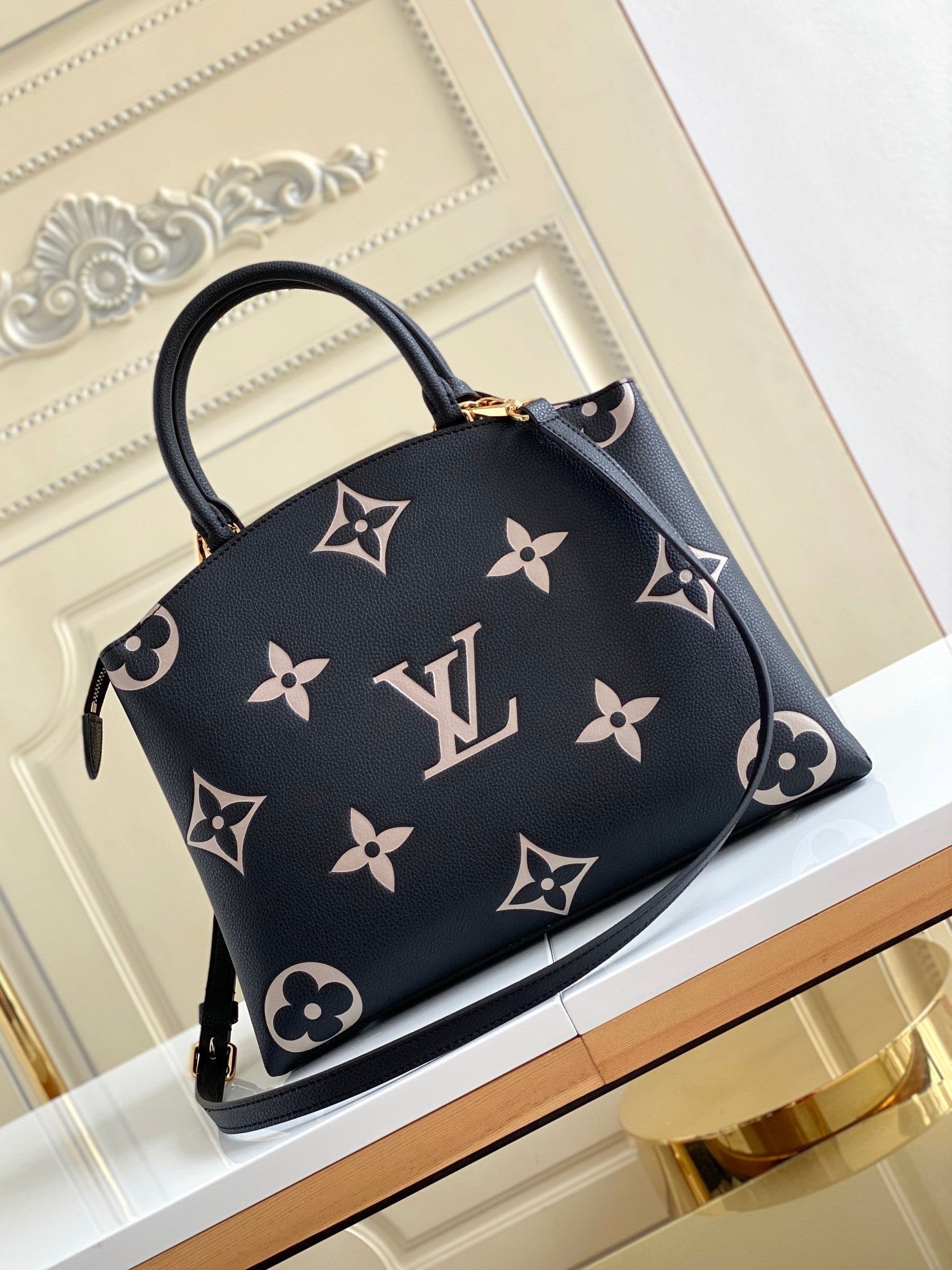 Louis Vuitton Grand Palais Tote Bag Monogram Embossed Leather In Black -  Praise To Heaven