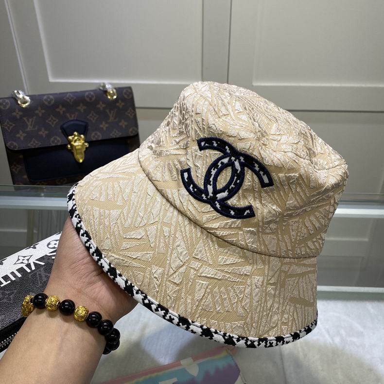 black and white chanel bucket hat vintage
