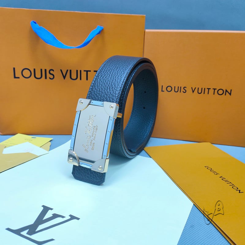 Louis Vuitton Neo Trunk Double-sided Leather Belt In Black - Praise To  Heaven