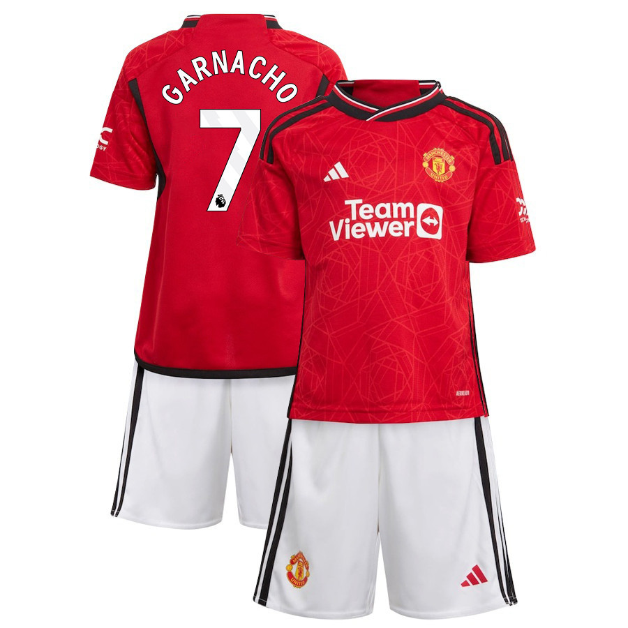 Alejandro Garnacho 7 Manchester United 2023-24 Home Jersey - Youth Kit ...