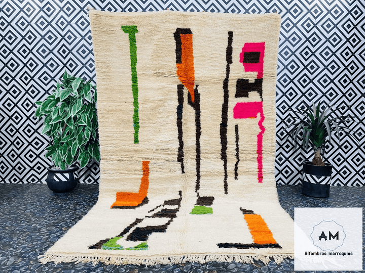 Alfombra de lana marroquí- Tapis207 - 305 cm x 190 cm / 10 ft x 6.2 ft