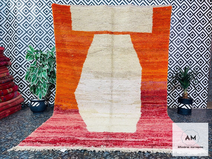 Alfombra de lana marroquí - Tapis176 - 370 cm x 240 cm / 12.1 ft x 7.8 ft