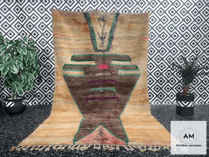 Alfombra de lana marroquí - Tapis203 - 291 cm x 181 cm / 9.5 ft x 5.9 ft