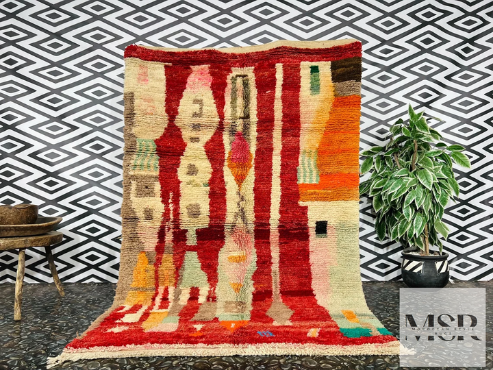 Alfombra de lana marroquí - Tapis161 - 270 cm x 167 cm / 8.8 ft x 5.4 ft