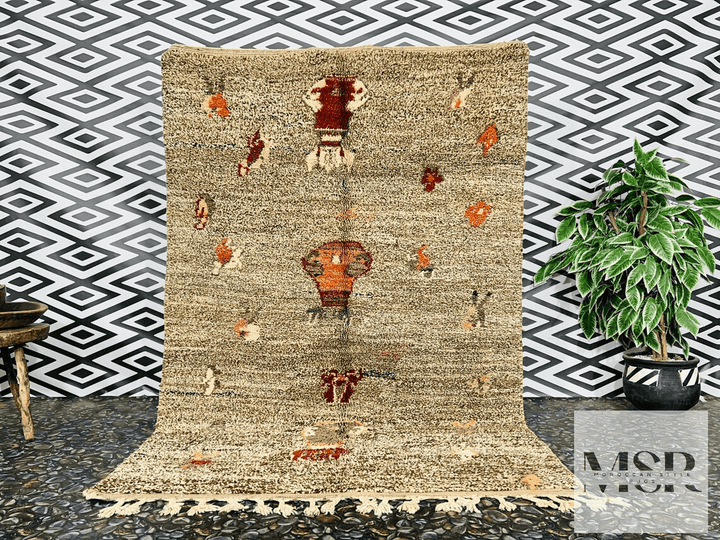 Alfombra de lana marroquí - Tapis160 - 270 cm x 164 cm / 8.8 ft x 5.5 ft