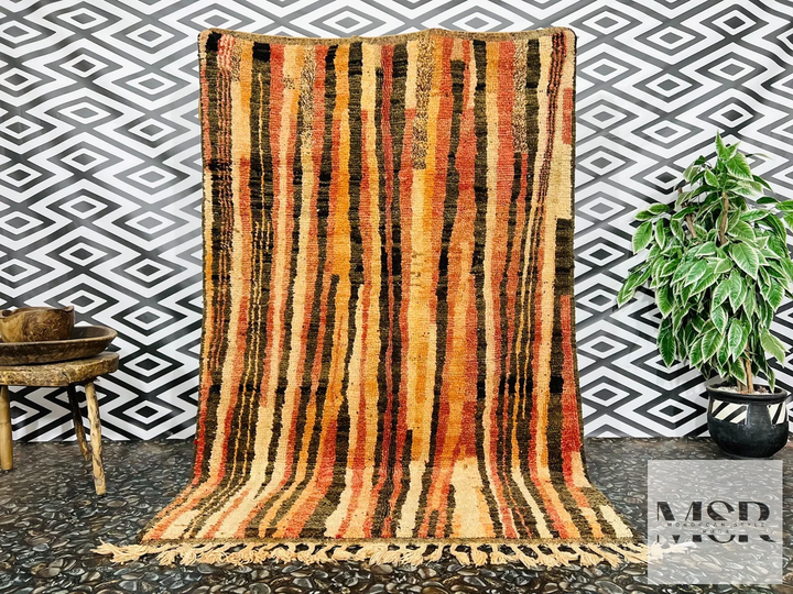 Alfombra de lana marroquí - Tapis167 - 246 cm x 169 cm / 8 ft x 5.5 ft