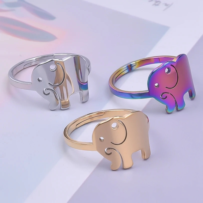 Elephant Shape Rings - Giftielove