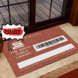 Personalized Reading Library Card Doormat TV306685