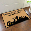 Black Cat Doormat Doormat Personalized Custom doormat cat lover gift black cat lover gift funny door