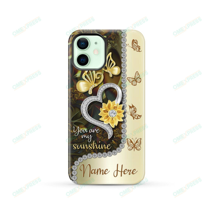 You Are Sunshine Butterfly 0701 Custom Name Phone Case