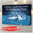 I Hold You In My Heart Custom Name Canvas