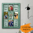 In Our Home God Bless Custom Photo Canvas