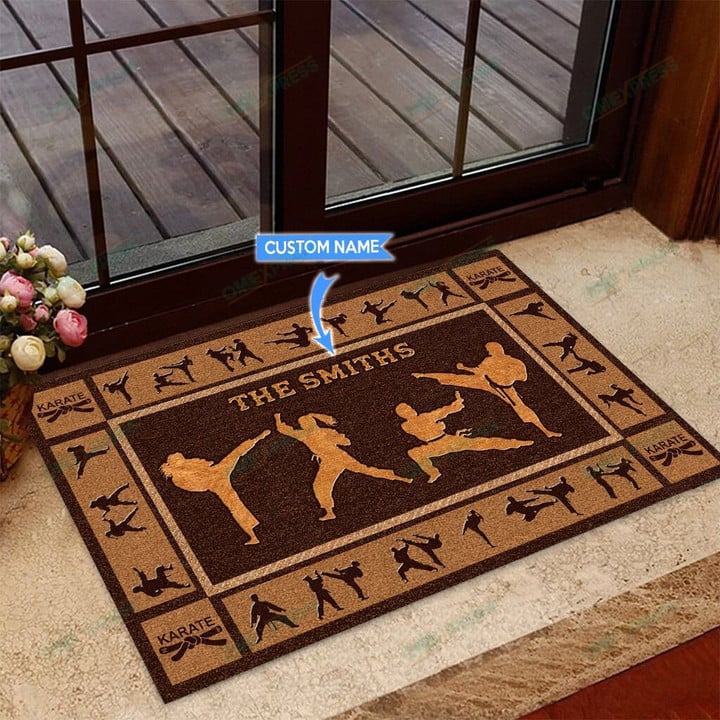 Custom Karate Personalized Doormat DVJ20122301