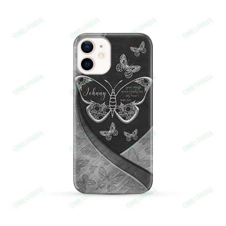 Butterfly Your Wings Were Ready Custom Name Black Phone Case