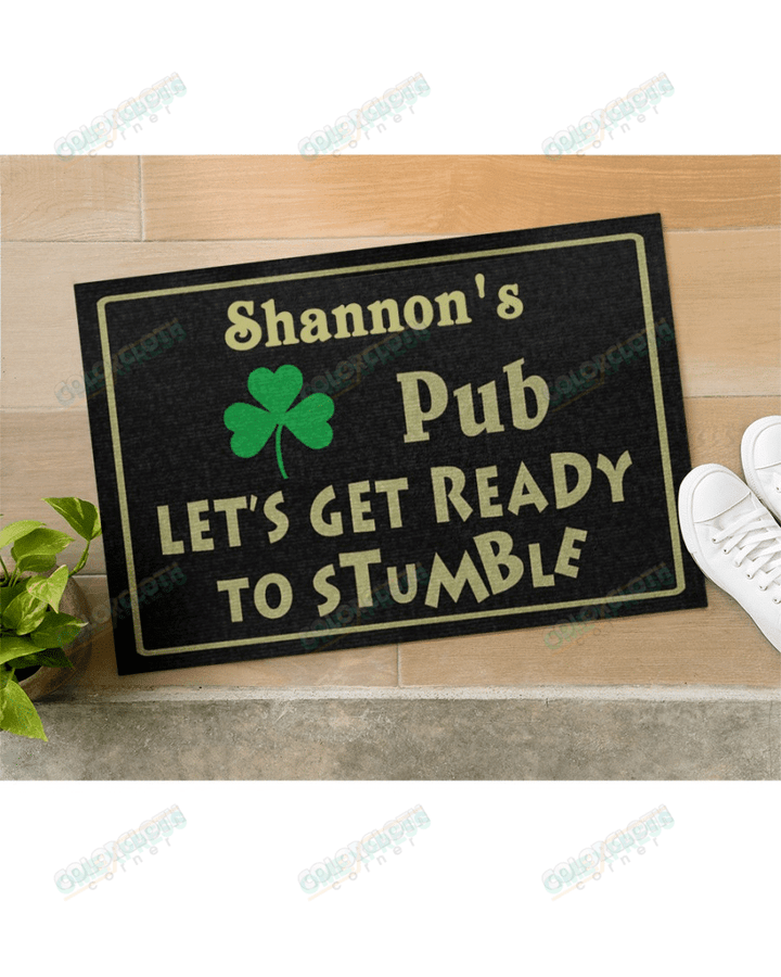 Personalized Irish Pub Get Ready Doormat TV308355