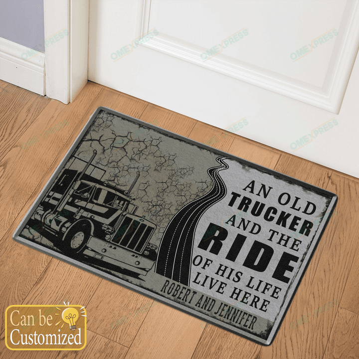 Personalized Doormats For Couples Truckers Husband Wife