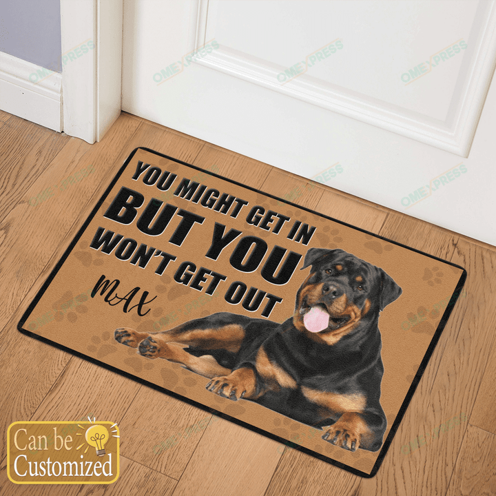 Personalized Doormats Rottweilers Dogs