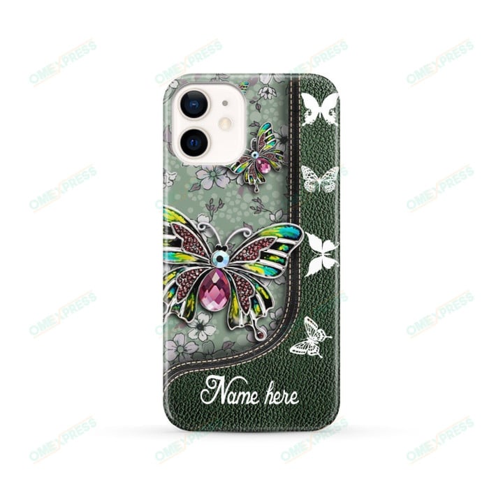 Butterfly 002A Custom Name Phone Case