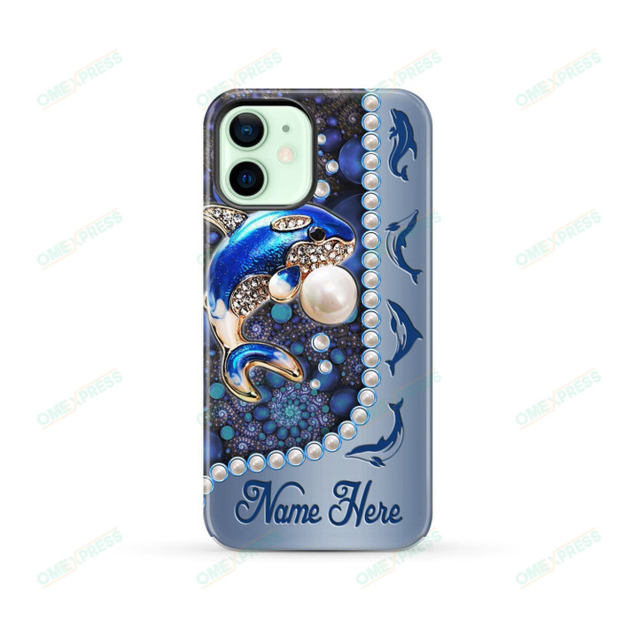 Blue Dolphin 0501 Custom Name Phone Case