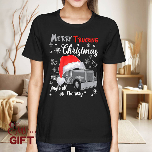 Trucker Christmas T shirt
