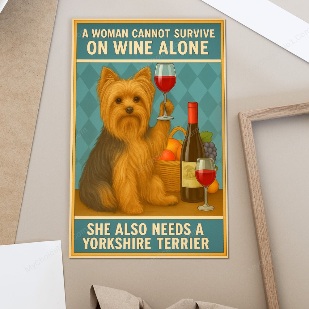 Yorkie New Poster Sign - MyChoiceNo1