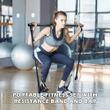 Portable Fitness Set With Resistance Band And Bar