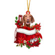 Vizsla Christmas Tree Decorative Party Home Xmas Tree Decoration Hanging Ornament