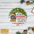 Dachshund Custom Christmas Ornament