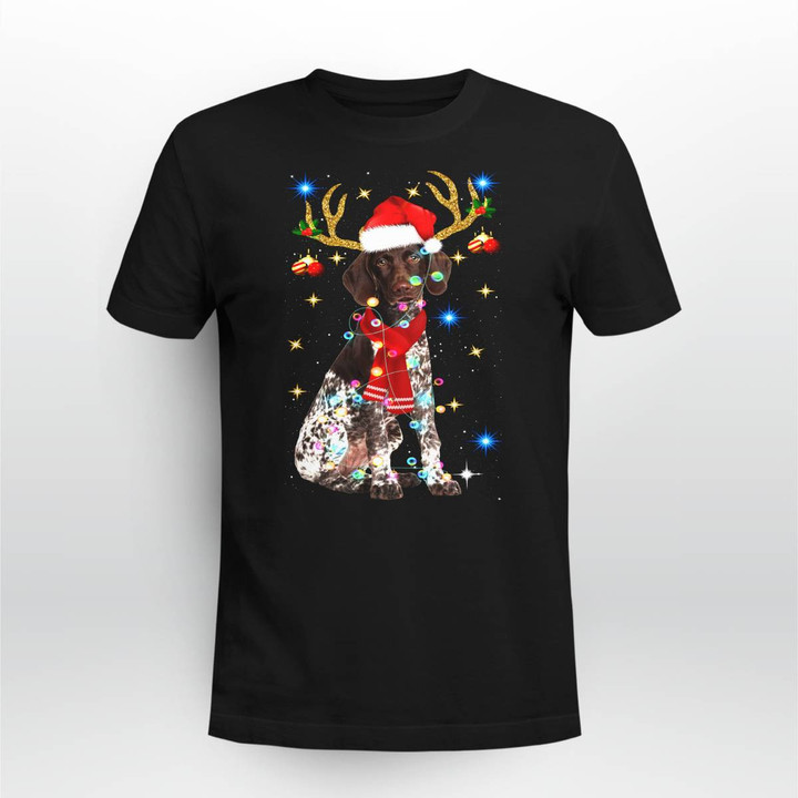 German Shorthaired Pointer Christmas New T shirt
