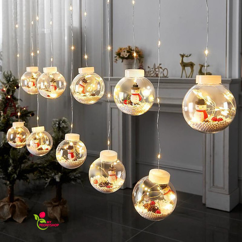 LED Christmas String Trending Light Ball Santa Claus Ornament