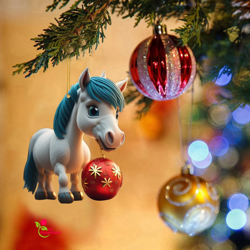 Horse And Dinosaur Christmas Decoration Cartoon Hanging Ornament